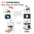 3 in 1 Entwerfen Sie mehrere Kombination Katzenbaum DIY -Kombination Katzenbaum